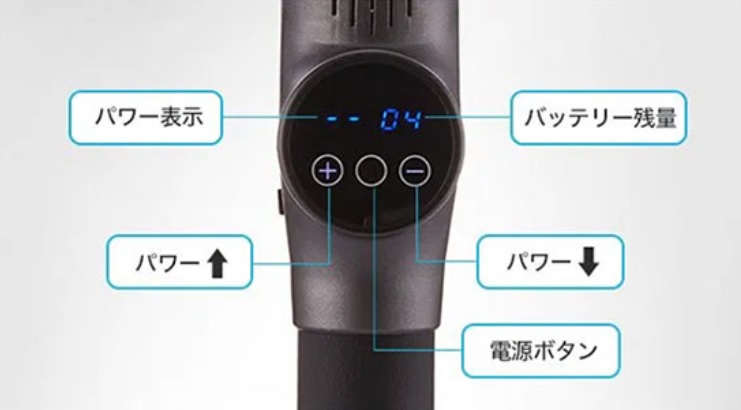 BODYPIXEL ボディピクセル マッスルガン PRO ディスプレイ